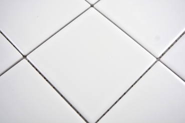 Mosaïque Carreau céramique blanc mat Revêtement de baignoire MOS23-0111_f