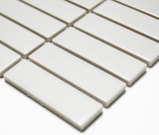 Échantillon manuel de mosaïque Carreau céramique baguettes blanc mat Revêtement de baignoire MOS24-0111_m
