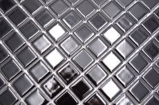 Mosaïque céramique Carreaux de mosaïque NUIT NOIR BRILLANT Dos de cuisine Protection anti-éclaboussures MOS18D-0301