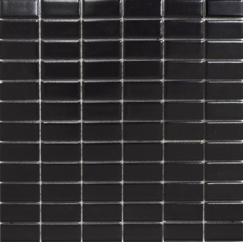 Motif main Mosaïque Céramique baguettes noir mat Carreau WC Carreau salle de bain MOS24B-0311_m