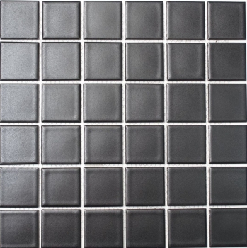 Mosaïque Carreau céramique noir mat Miroir de fond de cuisine MOS16-0311_f