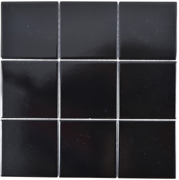 Motif main mosaïque carreau céramique noir mat carreau WC carreau salle de bain MOS23-0311_m
