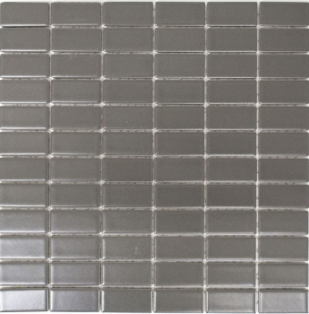 Motif main Carreau de mosaïque Céramique gris métal baguettes métal mat MOS24B-0211_m
