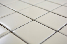 Échantillon manuel de carreaux de mosaïque beige magnolia fond de cuisine brillant MOS14-1902_m