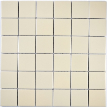 Motif manuel Carreau de mosaïque beige magnolia mat Carrelage de cuisine MOS14-1911_m