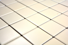 Motif manuel Carreau de mosaïque beige magnolia mat Carrelage de cuisine MOS14-1911_m
