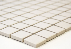 Échantillon manuel de mosaïque Carreau de sol en céramique beige clair non émaillé pour bac de douche MOS18B-1211-R10_m