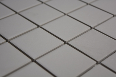 Motif main Mosaïque Carreau céramique gris clair non émaillé Dos de cuisine Protection anti-projections MOS14-1202_m