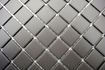 Motif main Mosaïque Céramique grise non émaillée Carreau de douche Carreau de sol MOS18B-0211-R10_m