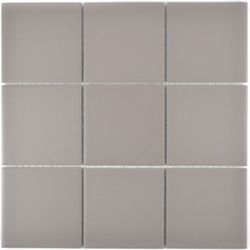 Motif main Mosaïque Carreau céramique gris non émaillé Dos de cuisine Protection anti-éclaboussures MOS22-0202_m