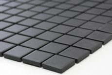 Mosaïque Carreau céramique noir non émaillé Bac de douche Carreau de sol MOS18B-0311-R10_f