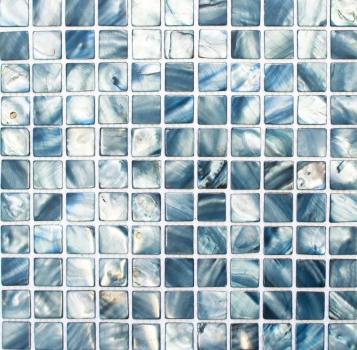 Motif main Mosaïque Coquillage gris bleu Carrelage mural Salle de bain MOS150-SM2582_m