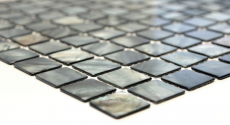 Motif main Mosaïque Coquillage gris bleu Carrelage mural Salle de bain MOS150-SM2582_m