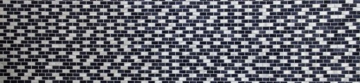 Mosaïque Carreau aluminium Brick noir Carrelage mural cuisine MOS48-0208