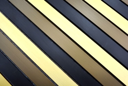Mosaïque carreau aluminium baguettes noir bronze or carrelage mur cuisine MOS49-B301