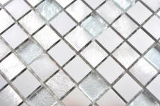 Mosaïque Carreau aluminium Mosaïque de verre argenté Miroir de fond de cuisine MOS49-A309F