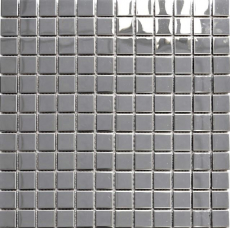 Mosaïque en acier inoxydable argenté brillant Carrelage mural de cuisine MOS129-23G