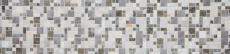 Mosaïque Carreau Quartzite Pierre naturelle Aluminium argent gris beige clair Combinaison MOS49-525