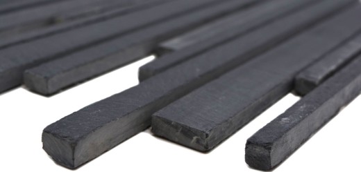 Ardoise Carreau Mosaïque Pierre naturelle Bâtons Revêtement mural Cuisine noir anthracite - MOS34-0225