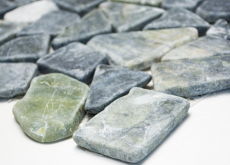 Motif main Carreau de mosaïque Marbre Pierre naturelle Bruch Ciot gris-vert MOS44-0208_m