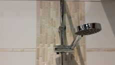 Mosaïque Marbre Pierre naturelle composite Bâtons blanc crème Brick Carrelage anti-éclaboussures Carrelage cuisine - MOS40-0102
