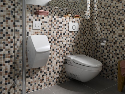 Marbre Mosaïque Carreau pierre naturelle crème beige rouge vert Random mur de douche - MOS42-1204