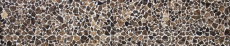 Mosaïque brisée Marbre Pierre naturelle Polygonal Impala brun foncé flammé Revêtement mural éclaboussures - MOS44-1306