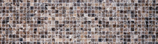 Motif main Carreau de mosaïque Marbre Pierre naturelle Impala brune polie MOS42-1306_m