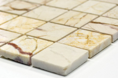 Marbre Mosaïque Carreau de pierre naturelle golden cream poli brillant - MOS42-32-2807
