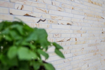 Mosaïque Marbre Pierre naturelle Brick golden cream structure polie MOS40B-2807_f