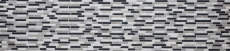 Échantillon manuel de mosaïque Carreau de marbre Pierre naturelle beige gris noir Brick Botticino Nero MOS40-0204_m
