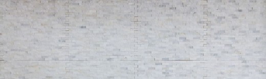 Marbre Mosaïque Carreau de pierre naturelle Brick assemblage mural blanc aspect 3D Carreau mural WC - MOS40-3D11