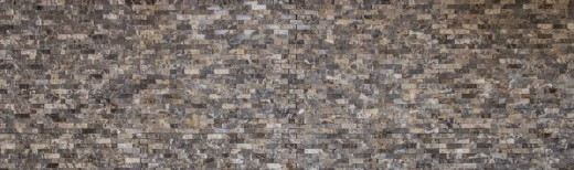 Splitface Marbre Mosaïque Mur de pierre Pierre naturelle brun foncé Brick Pansement mural 3D optique cuisine salle de bain - MOS40-3D76
