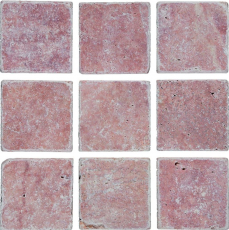 Carreau travertin pierre naturelle rose Carreau pierre naturelle Rosso aspect antique Carreau de sol Carreau de mur Carreau de cuisine - MOSF-45-46130