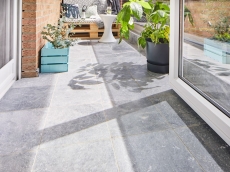 Carreau de marbre Pierre naturelle Bardiglio gris clair anthracite Carreau en pierre naturelle aspect antique Carreau de sol Receveur de douche Cuisine Mur - MOSF-45-40030