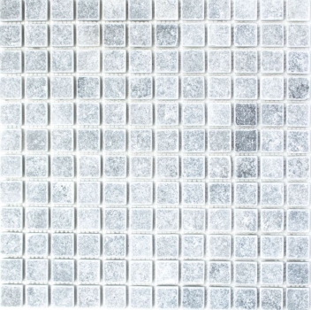 Motif manuel Carreau de mosaïque Marbre Pierre naturelle gris clair Bardiglio Antique Marble MOS40-40023_m