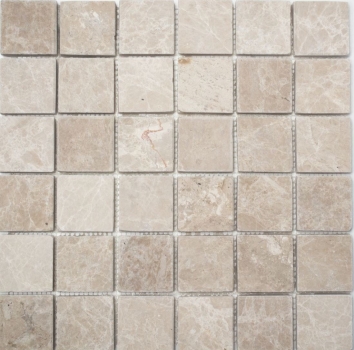Motif main Carreau de mosaïque Marbre Pierre naturelle Ivoire Botticino Antique Marble MOS36-0106_m