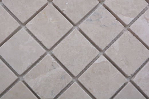 Marbre Mosaïque Carreau pierre naturelle ivoire crème beige clair Carreau mural cuisine salle de bain - MOS36-0106
