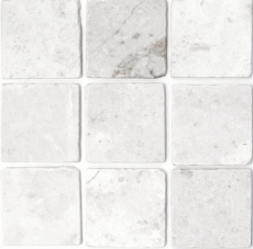 Carreau de marbre Pierre naturelle Ibiza blanc cream gris Carreau de pierre naturelle aspect antique Carreau de sol Bac de douche Carreau de mur WC - MOSF-45-42010