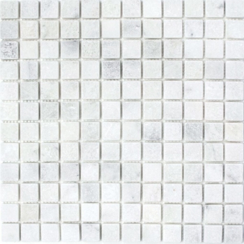 Motif main Carreau de mosaïque Marbre Pierre naturelle blanche Ibiza Antique Marble MOS40-42023_m