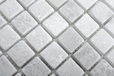 Motif main Carreau de mosaïque Marbre Pierre naturelle blanche Ibiza Antique Marble MOS40-42023_m