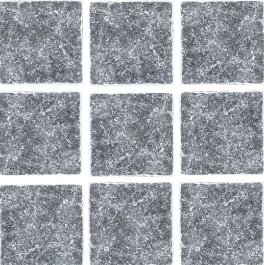Carreau de marbre Pierre naturelle Nero noir anthracite gris foncé Carreau de pierre naturelle aspect antique Carreau de sol cuisine mur - MOSF-45-46093