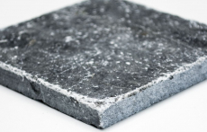 Carreau de marbre Pierre naturelle Nero noir anthracite gris foncé Carreau de pierre naturelle aspect antique Carreau de sol cuisine mur - MOSF-45-46093