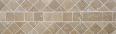 Carreau Travertin Pierre naturelle Noce noyer brun Carreau en pierre naturelle aspect antique Carreau de douche Paroi de douche Carreau de cuisine - MOSF-45-46116