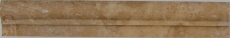 Borde Bordures Travertin Pierre naturelle Noce noyer brun Profilé pierre naturelle Aspect antique Mur Sol Salle de bain Cuisine WC Sauna - MOSProf-44348