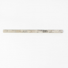Borde Bordures Travertin Pierre naturelle Silver argent blanc gris clair profilé pierre naturelle Pencil argent aspect antique mur sol cuisine - MOSPENC-47315