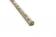 Borde Bordures Travertin Pierre naturelle Silver argent blanc gris clair profilé pierre naturelle Pencil argent aspect antique mur sol cuisine - MOSPENC-47315