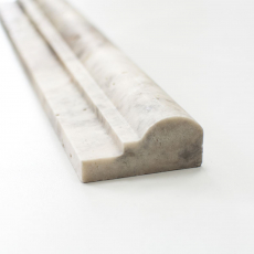 Borde Bordures Travertin Pierre naturelle Silver argent blanc gris clair profilé pierre naturelle argent aspect antique mur sol cuisine sauna - MOSProf-47348