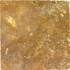 Carreau travertin pierre naturelle jaune or Carreau pierre naturelle brun doré aspect antique Carreau de sol Carreau de cuisine mur - MOSF-45-51030