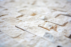 Échantillon manuel de mosaïque mur en pierre calcaire pierre naturelle blanche Brick Splitface Colonial Limestone 3D MOS29-49248_m